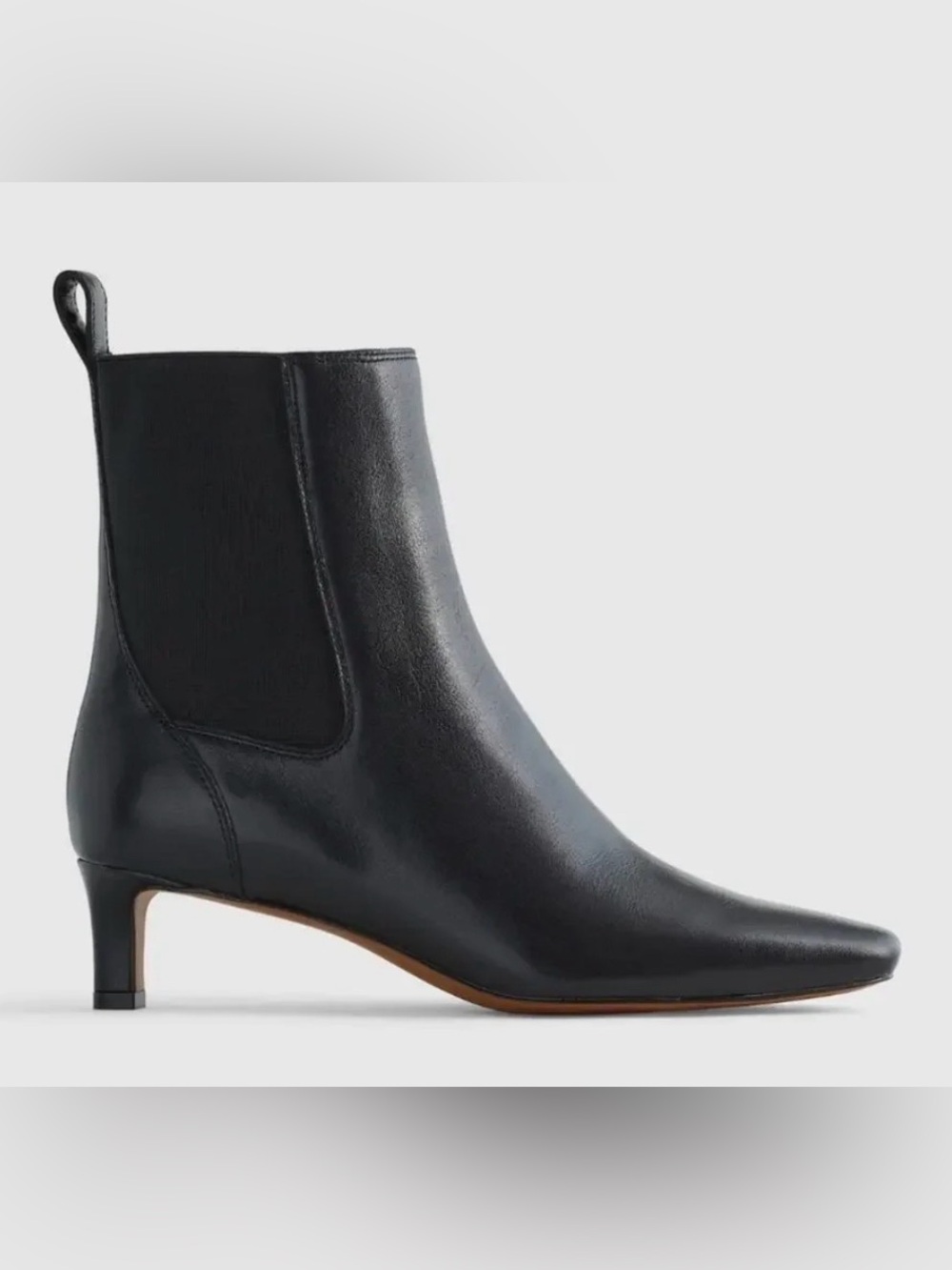 Madewell Black Leather Chelsea Ankle Bootie Dime Collection